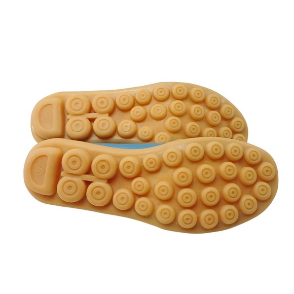 New Womens Blue Leather Breathable Support Flat Shoe / Toe Sandal Size 8.5 - 9 W - Picture 6 of 9